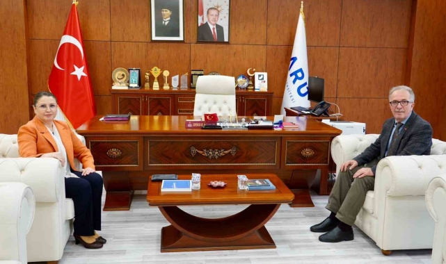 Vali Arslan, Rektör Uzun'u ziyaret etti