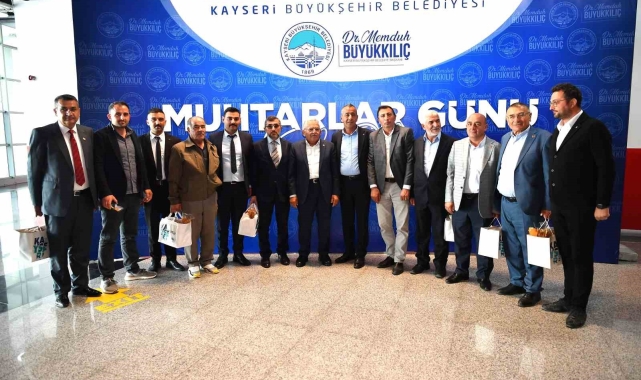 Vali Çiçek ve Başkan Büyükkılıç Muhtarlar Günü'nde muhtarlarla buluştu