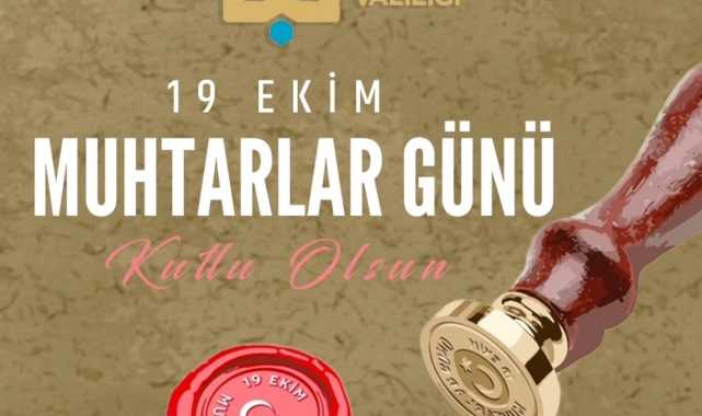 Vali Çiftçi'den muhtarlar günü mesajı