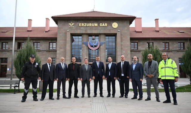 Vali Çiftçi'den TCDD Müdürlüğüne ziyaret
