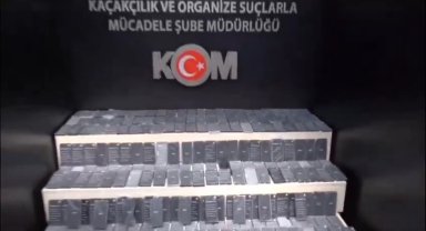 Van'da lüks bir aracın LPG tankında 290 adet cep telefonunu ele geçirildi