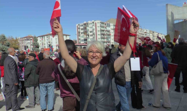 Vatandaşlardan 'Cumhuriyet Yürüyüşü'