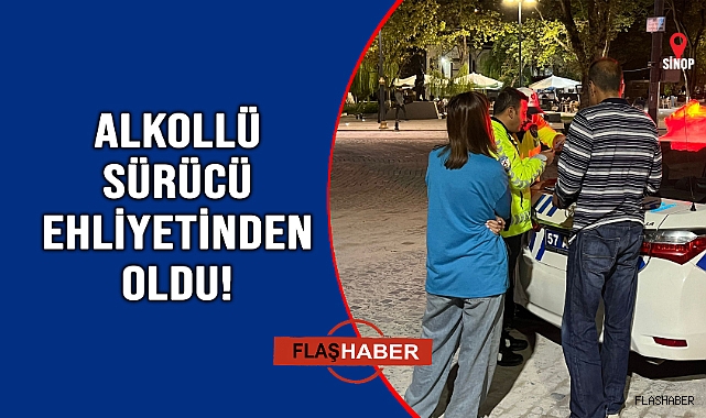 Yabancı uyruklu sürücü alkollü yakalandı