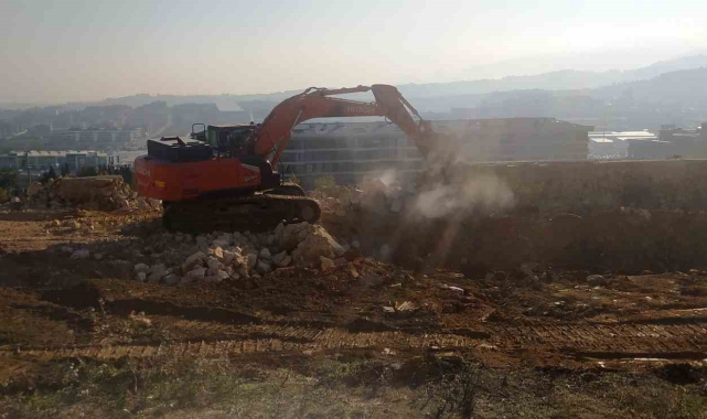 Yalova'da çöken hastane yolunda yapım çalışmaları başladı