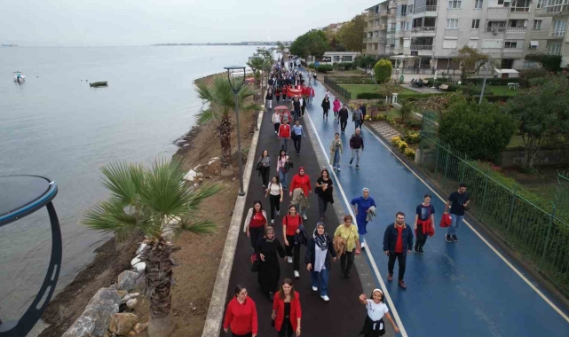 Yalova'da Dünya Yürüyüş Günü etkinliği