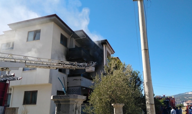 Yatağan'da korkutan ev yangını