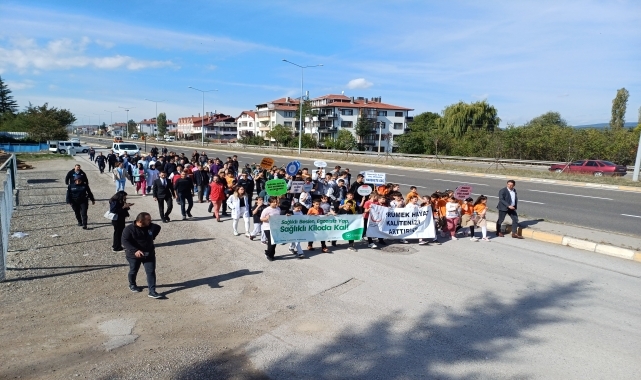Yeniçağa'da "sağlıklı yaşam yürüyüşü" yapıldı