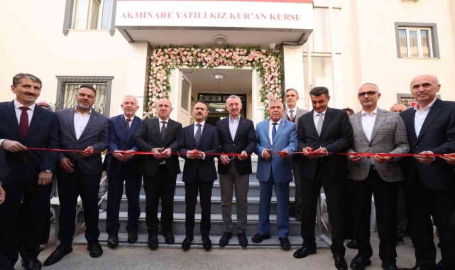 Yenilenen Akminare Yatılı Kız Kur'an Kursu yeniden açıldı