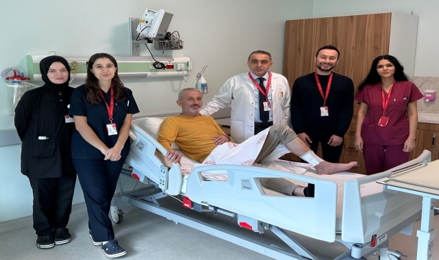 Yürüme güçlüğü çeken kişi Trabzon'da sağlığına kavuştu