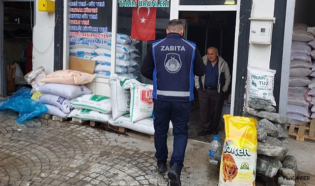 Zabıta ekiplerinden Gerze’de ruhsat denetimi