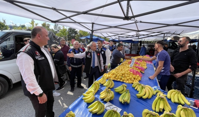 Zabıta ekiplerinin pazar denetimler sürüyor