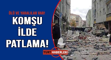 5 katlı binada patlama meydana geldi