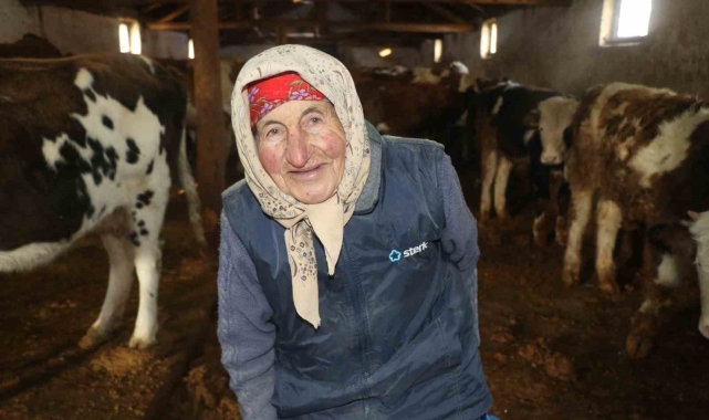 79 yaşındaki Dilber ninenin inanılmaz hayat mücadelesi görenlere 'maşallah' dedirtiyor