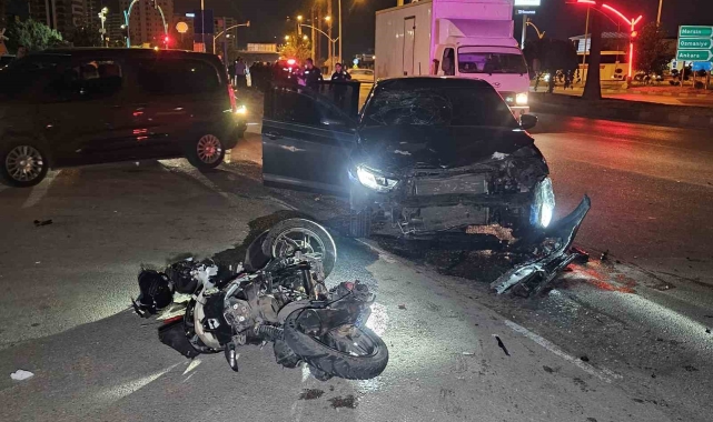 Adana'da otomobil ile motosiklet çarpıştı: 1 ölü
