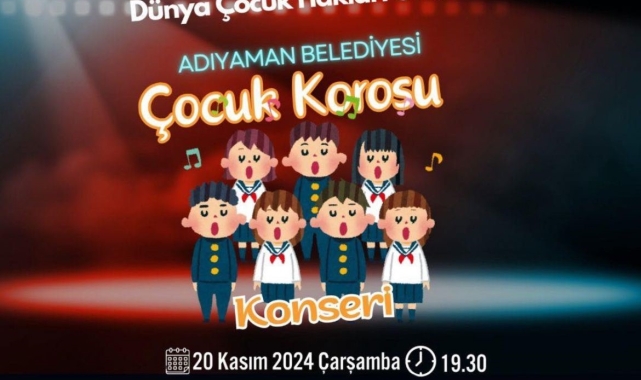 Adıyaman Belediyesi'nden çocuk korosu konseri