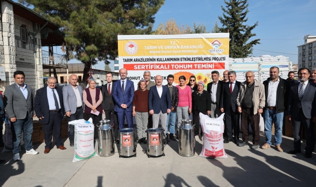 Adıyamanlı çiftçilere tohum dağıtıldı
