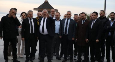 Akçay kordonunda büfeler kaldırıldı, çevre düzenleme çalışmaları başladı