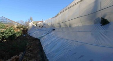 Alanya'da sağanak ve fırtına sebze ile meyveleri vurdu