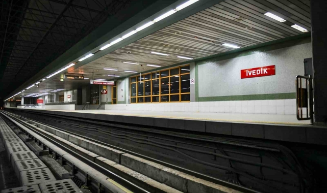Ankara Metrosu'nda aşınan raylar yenileniyor