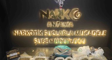 Antalya'da 90 ekip ve 303 personelle eş zamanlı uyuşturucu operasyonu