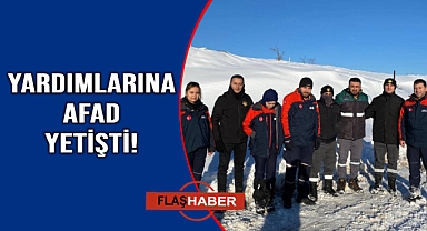 Araçları kara saplandı