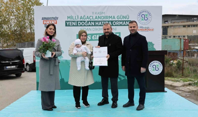 Arnavutköy'de doğan her çocuk için bir ağaç yetişecek