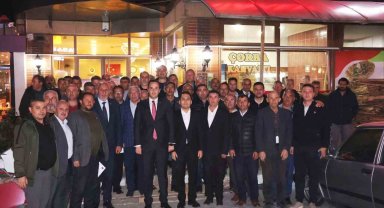 Aslanapa Kaymakamı Sezai Demirci'ye veda yemeği