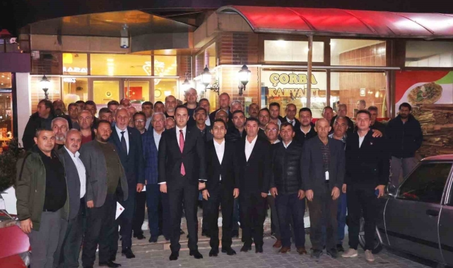 Aslanapa Kaymakamı Sezai Demirci'ye veda yemeği