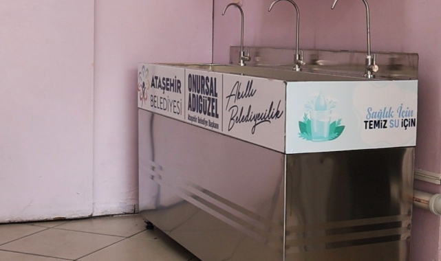 Ataşehir Belediyesi'nden okullara su arıtma cihazı