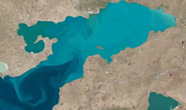 Avrupa Uzay Ajansı, Van Gölü'ndeki güçlü akıntıları görüntüledi