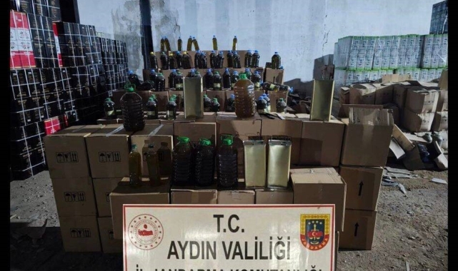 Aydın'da 8 ton sahte sahte zeytinyağı ele geçirildi