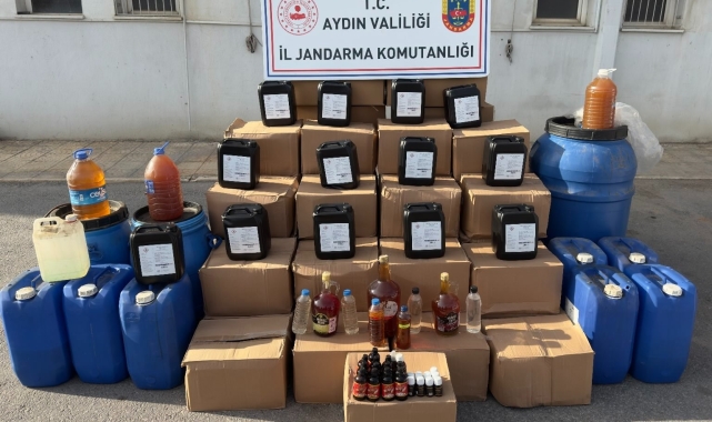 Aydın'da jandarmadan kaçak içki operasyonu