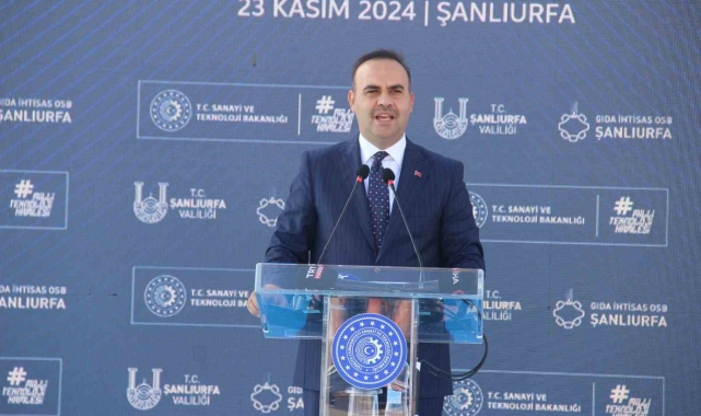 Bakan Kacır: "22 yıl önce Şanlıurfa'da sadece 1 OSB varken, bugün bu sayı 5'e yükseldi"