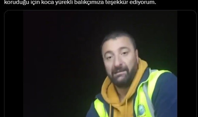 Bakan Yumaklı'dan duyarlı balıkçıya teşekkür