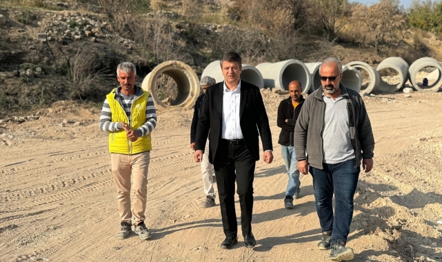 Başkan Tutdere, alt yapı çalışmalarını inceledi