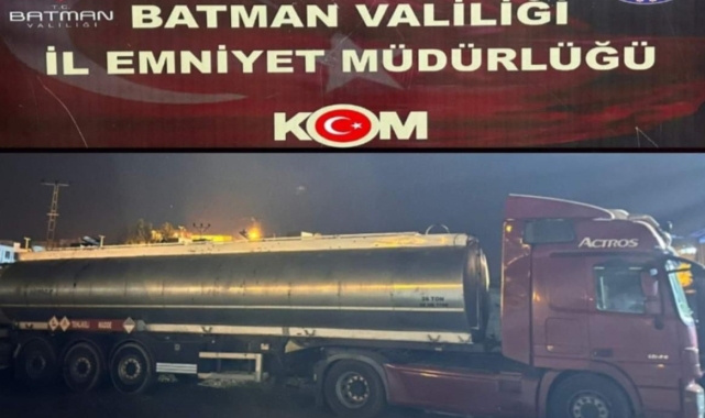 Batman'da 22 ton kaçak akaryakıt ele geçirildi