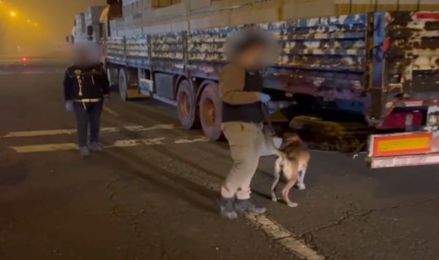 Batman'da bir tırda 8 kilo sentetik uyuşturucu yakalandı: 2 kişi tutuklandı
