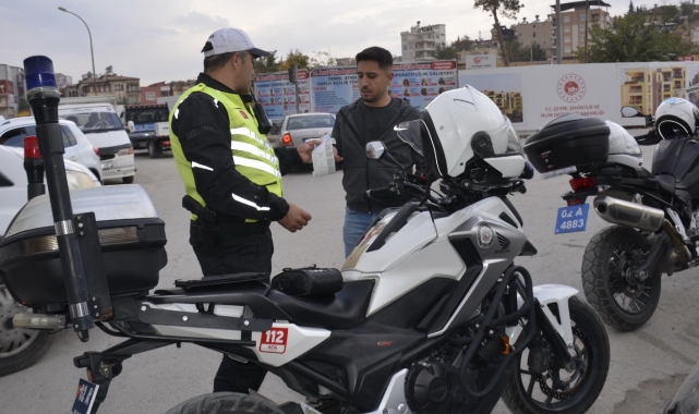 Besni'de şok trafik uygulaması