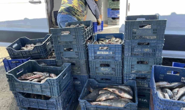 Beyşehir'de avda balık boy limitlerine uymayanlara ceza