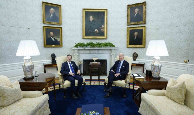 Biden, İsrail Cumhurbaşkanı Herzog ile bir araya geldi