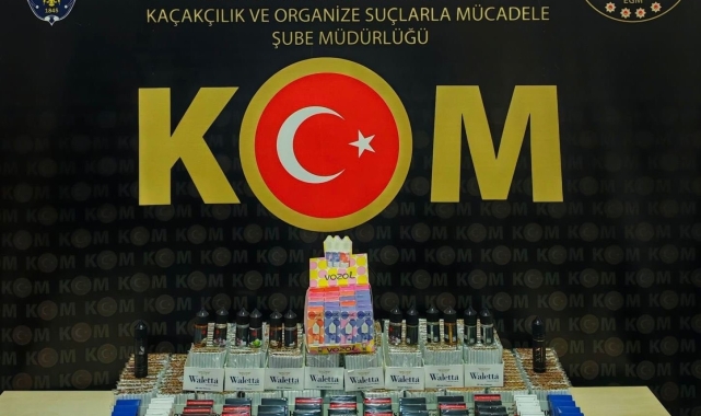 Bilecik'te 7 bin 444 adet doldurulmuş makaron ele geçirildi