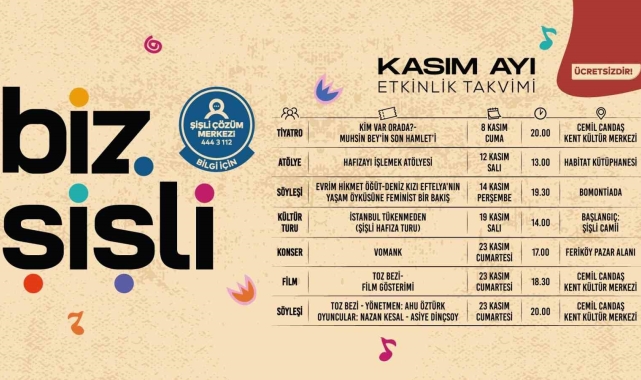 Biz Şişli, "Zamanın İzinde" temasıyla kasım ayında dopdolu