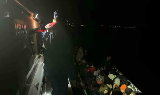 Bodrum'da 11'i çocuk 28 düzensiz göçmen yakalandı