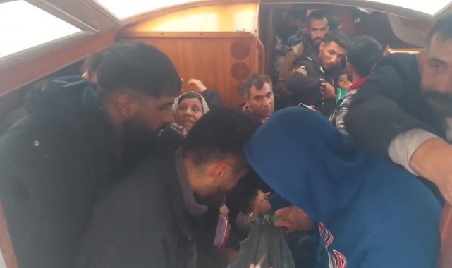 Bodrum'da 30'u çocuk 57 düzensiz göçmen yakalandı