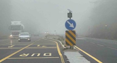 Bolu Dağı'nda sis etkili oluyor