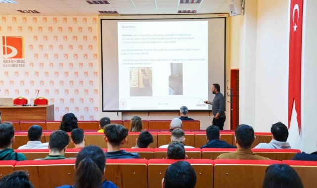 BŞEÜ'de 'Doğal Taş İmalat Sektöründe Toz Metalurjisi' semineri düzenlendi