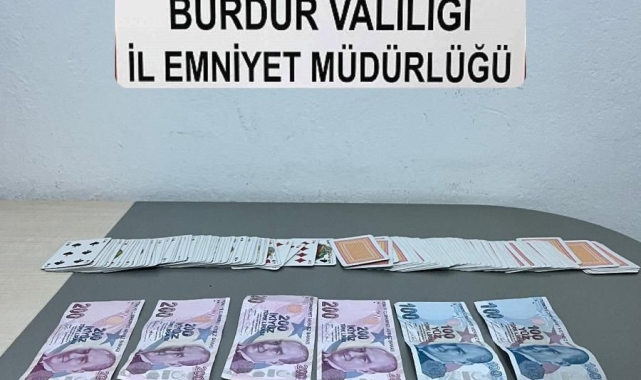 Burdur'da kumar oynandığı tespit edilen bir iş yeri kapatıldı