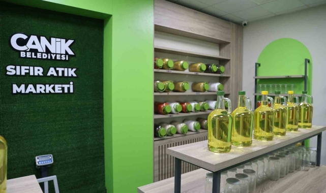 Canik Belediyesi'nden sıfır atık marketi: Atığı getir, alışverişi yap