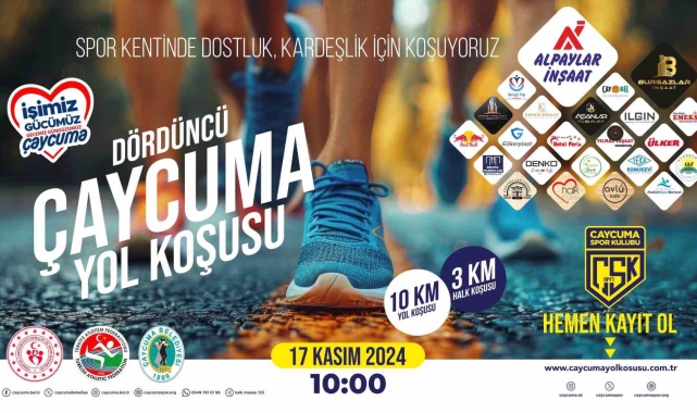 Çaycuma 4. yol koşusunda kayıtlar 567'ye ulaştı