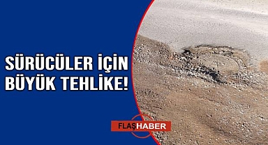 Çöken rögar kapağı tehlike saçıyor